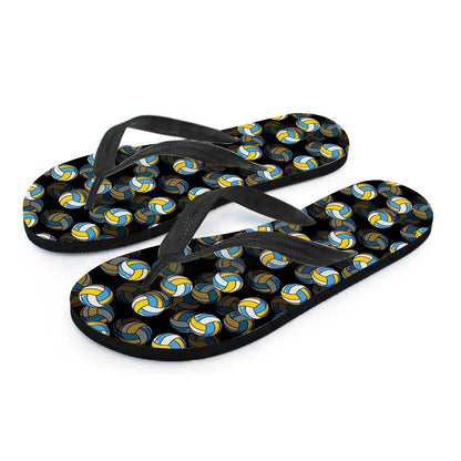 Volleyball Pattern Print Flip Flops