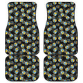 Volleyball Pattern Print Front and Back Car Floor Mats