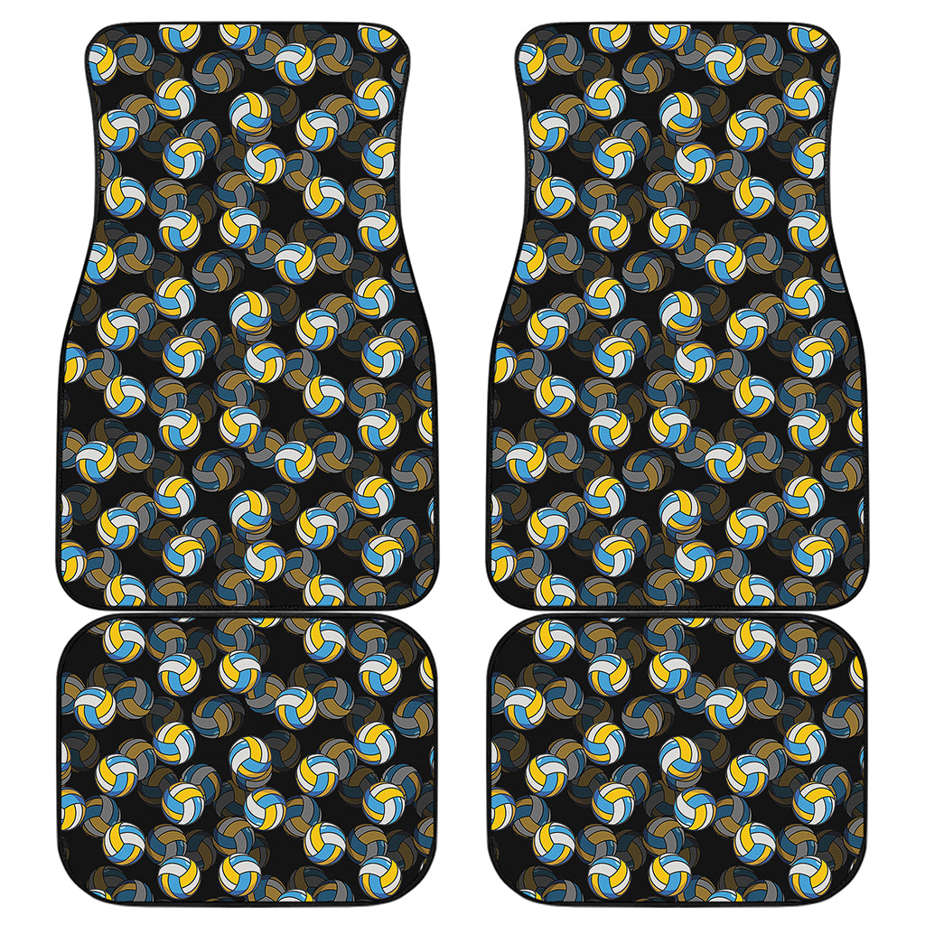 Volleyball Pattern Print Front and Back Car Floor Mats