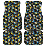 Volleyball Pattern Print Front and Back Car Floor Mats
