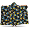 Volleyball Pattern Print Hooded Blanket