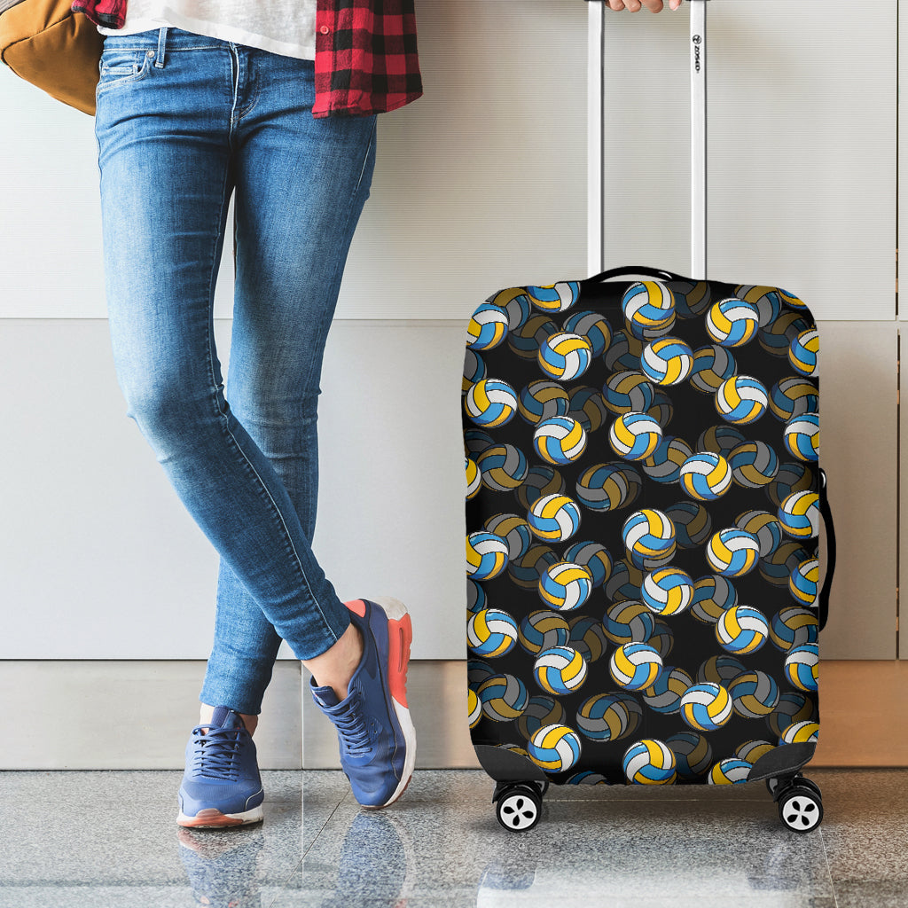 Volleyball Pattern Print Luggage Cover