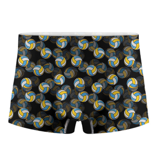 Volleyball Pattern Print Men's Boxer Briefs