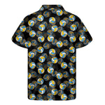 Volleyball Pattern Print Men's Short Sleeve Shirt