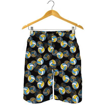 Volleyball Pattern Print Men's Shorts