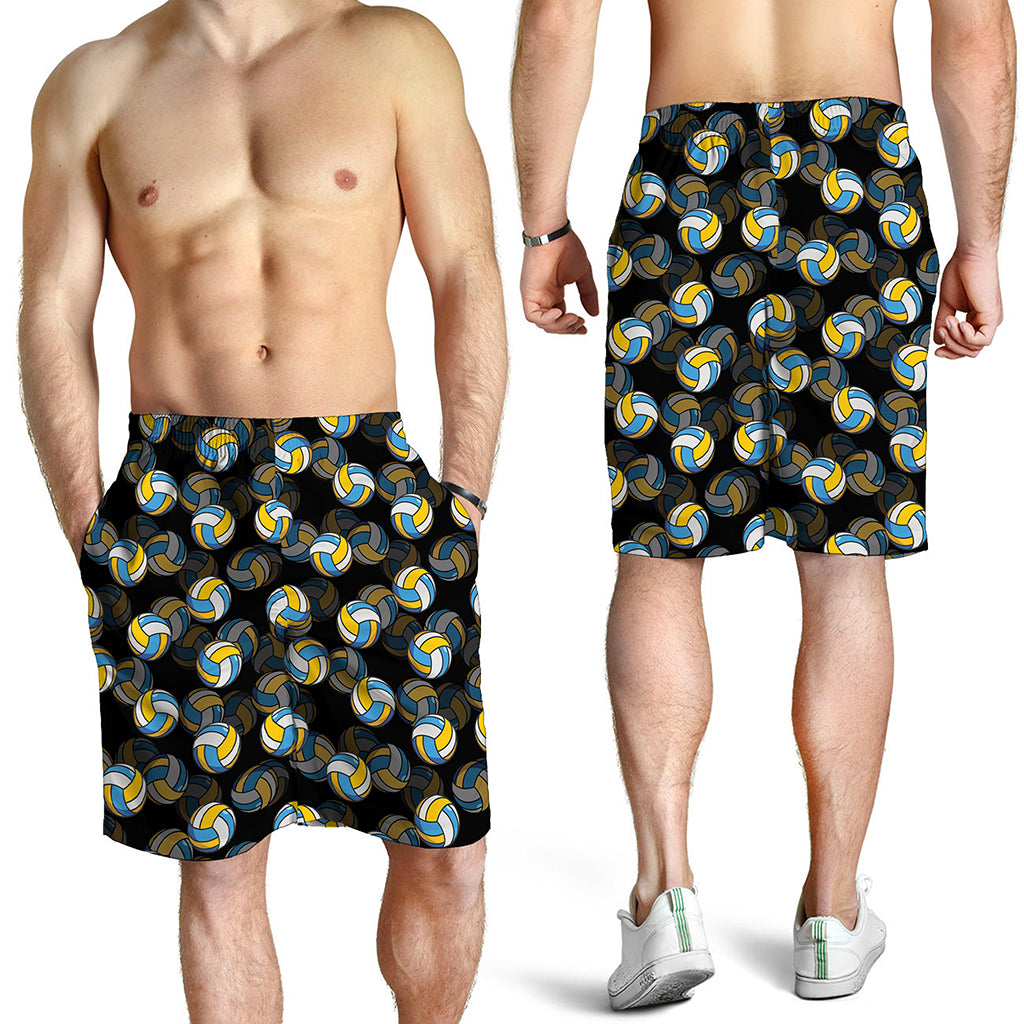 Volleyball Pattern Print Men's Shorts