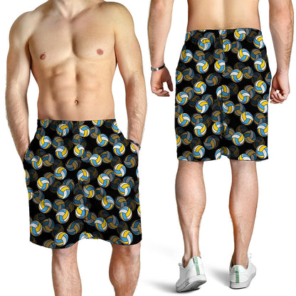 Volleyball Pattern Print Men's Shorts