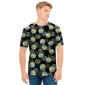 Volleyball Pattern Print Men's T-Shirt
