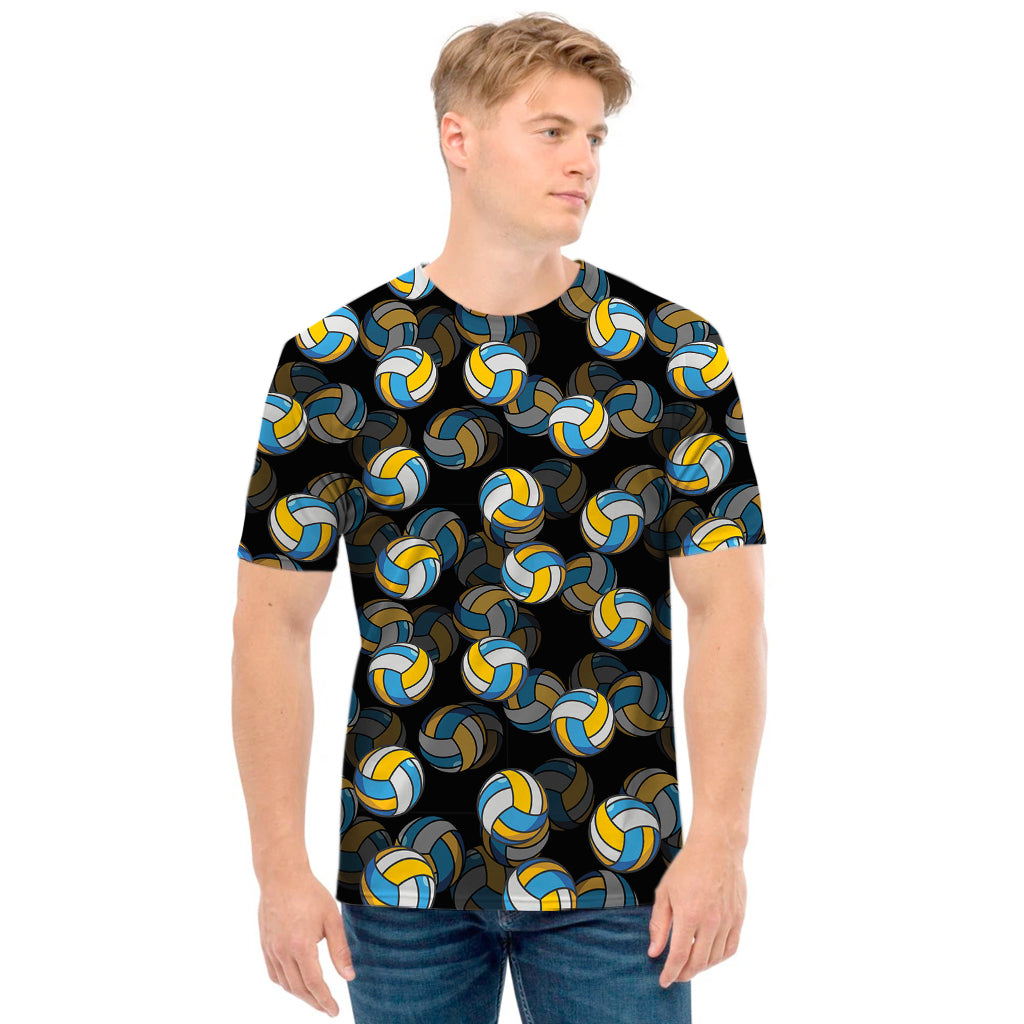 Volleyball Pattern Print Men's T-Shirt