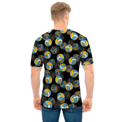 Volleyball Pattern Print Men's T-Shirt