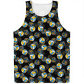 Volleyball Pattern Print Men's Tank Top
