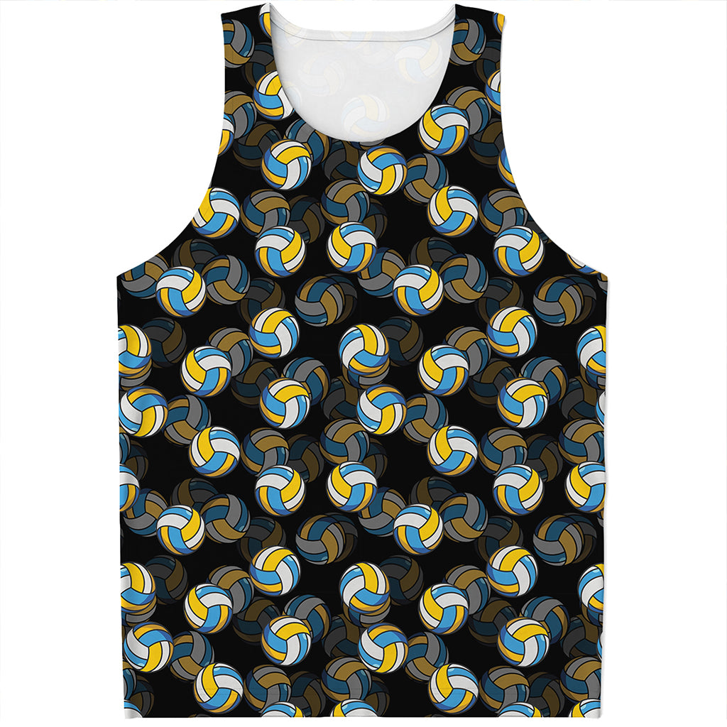 Volleyball Pattern Print Men's Tank Top