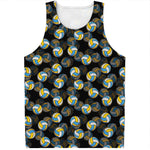 Volleyball Pattern Print Men's Tank Top