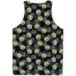 Volleyball Pattern Print Men's Tank Top