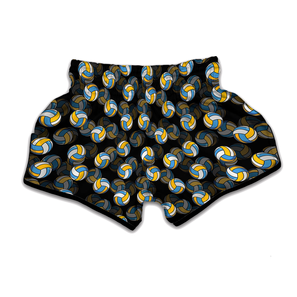 Volleyball Pattern Print Muay Thai Boxing Shorts