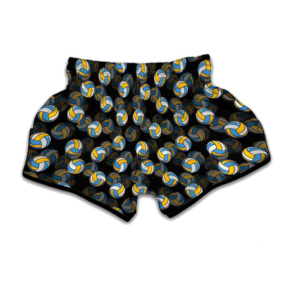 Volleyball Pattern Print Muay Thai Boxing Shorts