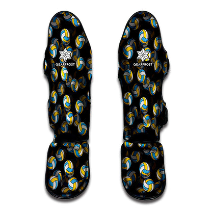 Volleyball Pattern Print Muay Thai Shin Guard