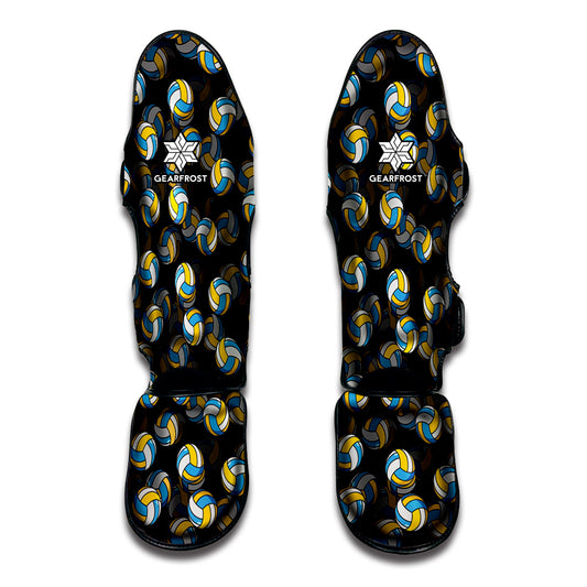 Volleyball Pattern Print Muay Thai Shin Guard