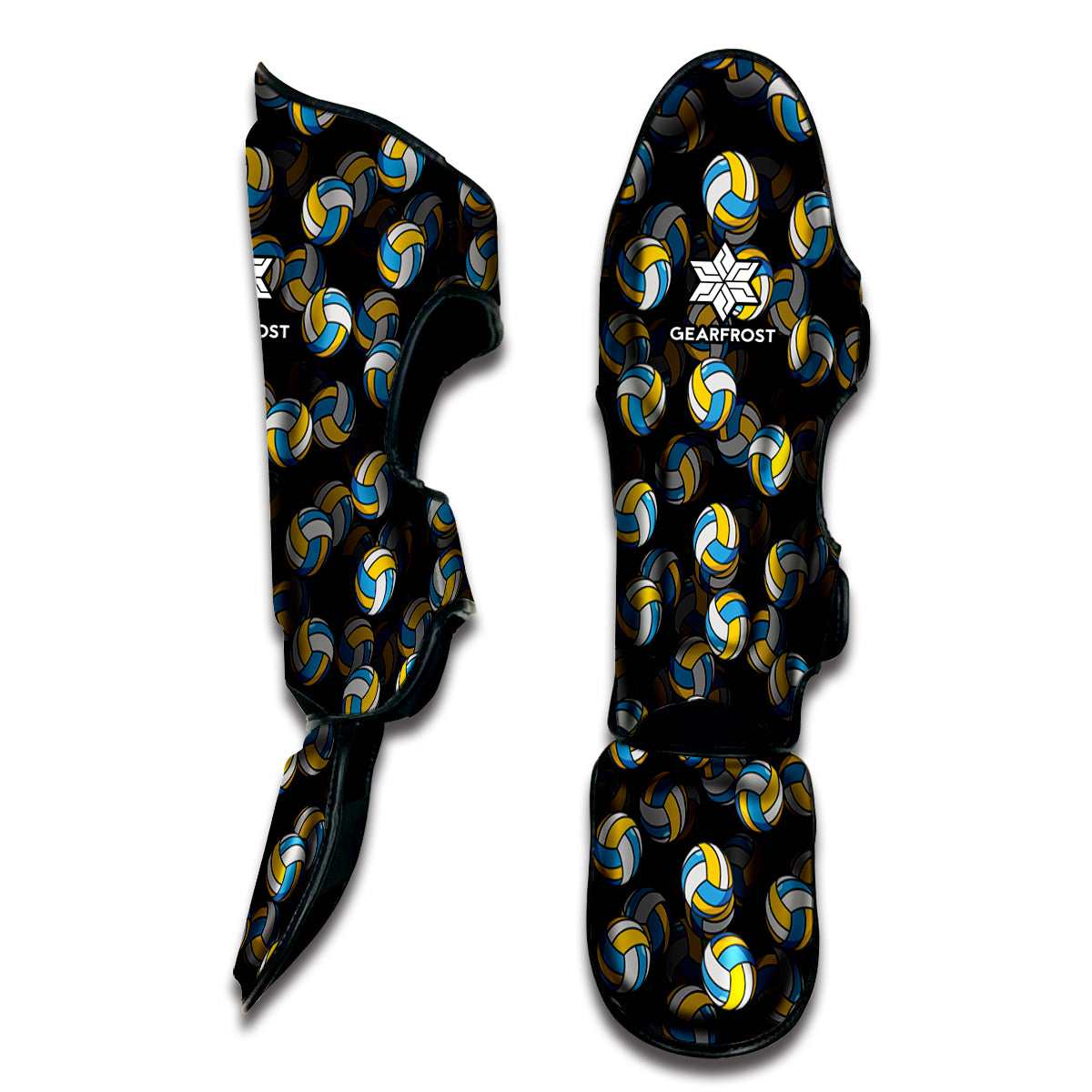 Volleyball Pattern Print Muay Thai Shin Guard