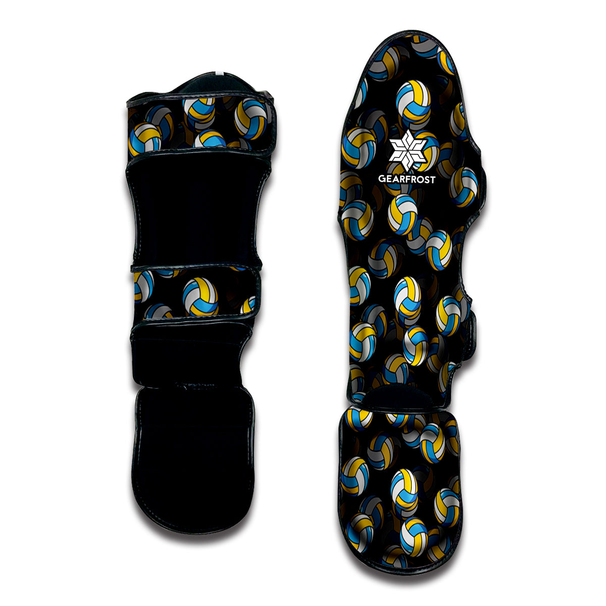 Volleyball Pattern Print Muay Thai Shin Guard