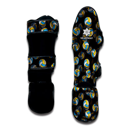 Volleyball Pattern Print Muay Thai Shin Guard