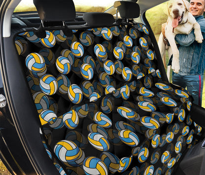 Volleyball Pattern Print Pet Car Back Seat Cover