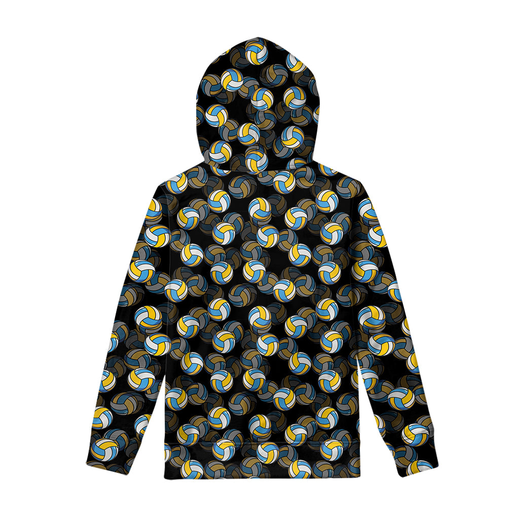 Volleyball Pattern Print Pullover Hoodie