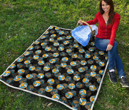 Volleyball Pattern Print Quilt