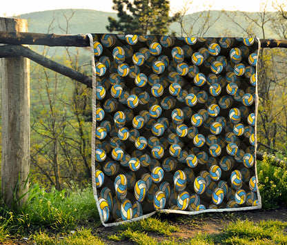 Volleyball Pattern Print Quilt