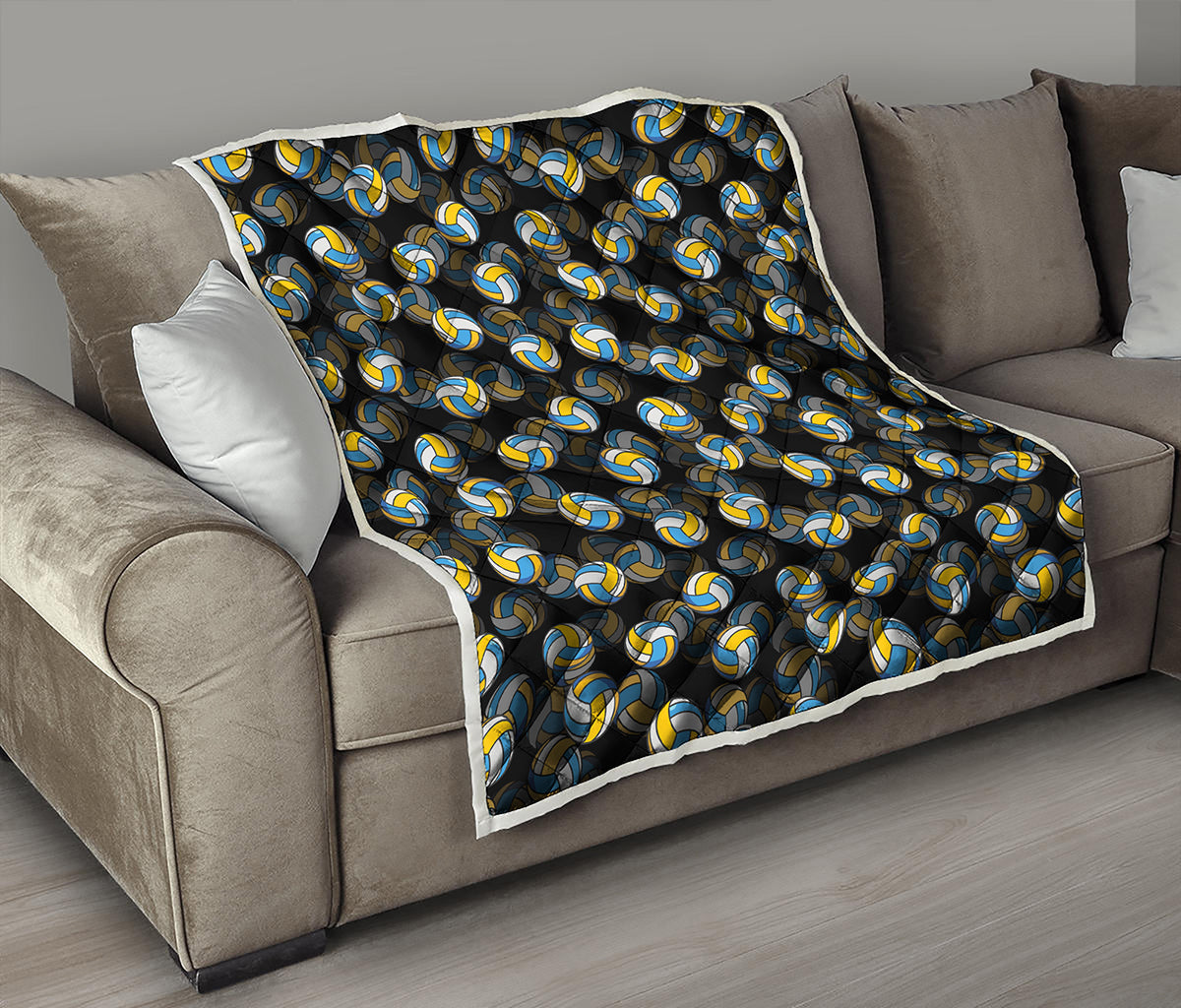 Volleyball Pattern Print Quilt