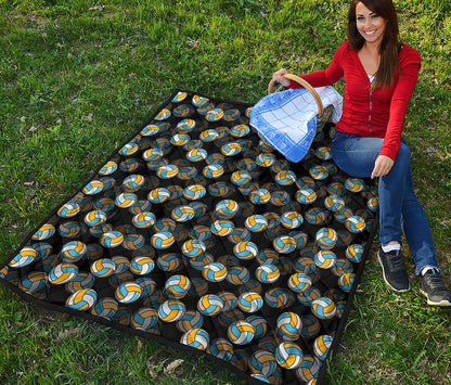 Volleyball Pattern Print Quilt