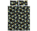 Volleyball Pattern Print Quilt Bed Set