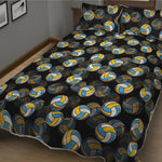 Volleyball Pattern Print Quilt Bed Set