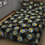 Volleyball Pattern Print Quilt Bed Set