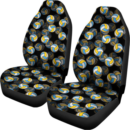 Volleyball Pattern Print Universal Fit Car Seat Covers