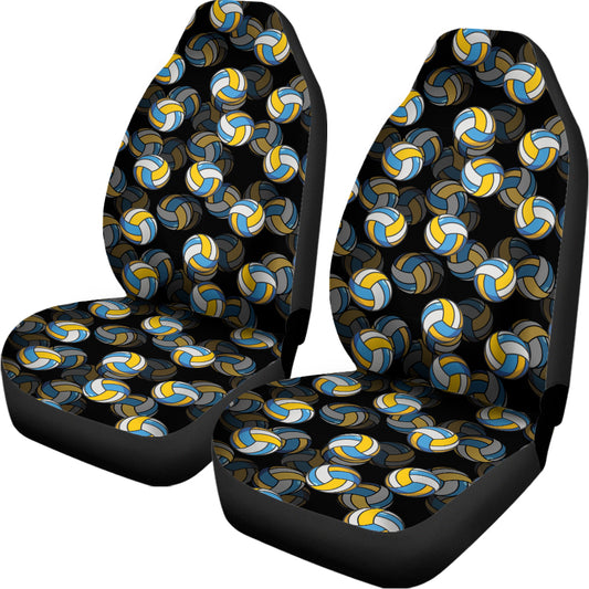 Volleyball Pattern Print Universal Fit Car Seat Covers