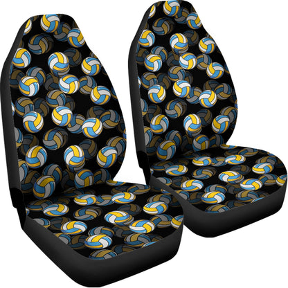 Volleyball Pattern Print Universal Fit Car Seat Covers