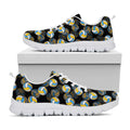 Volleyball Pattern Print White Running Shoes