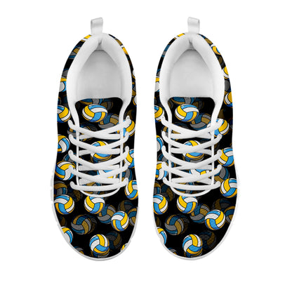 Volleyball Pattern Print White Sneakers