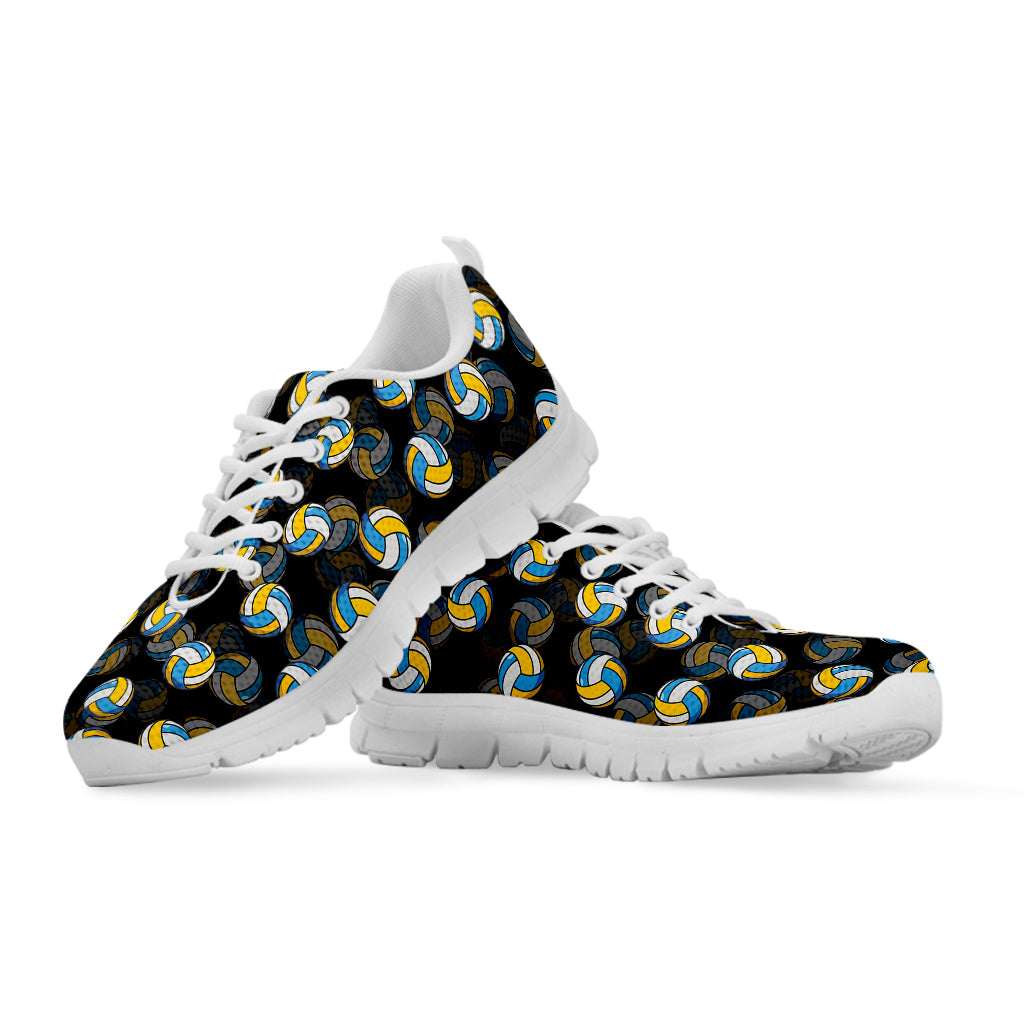 Volleyball Pattern Print White Sneakers