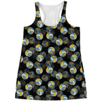 Volleyball Pattern Print Women's Racerback Tank Top
