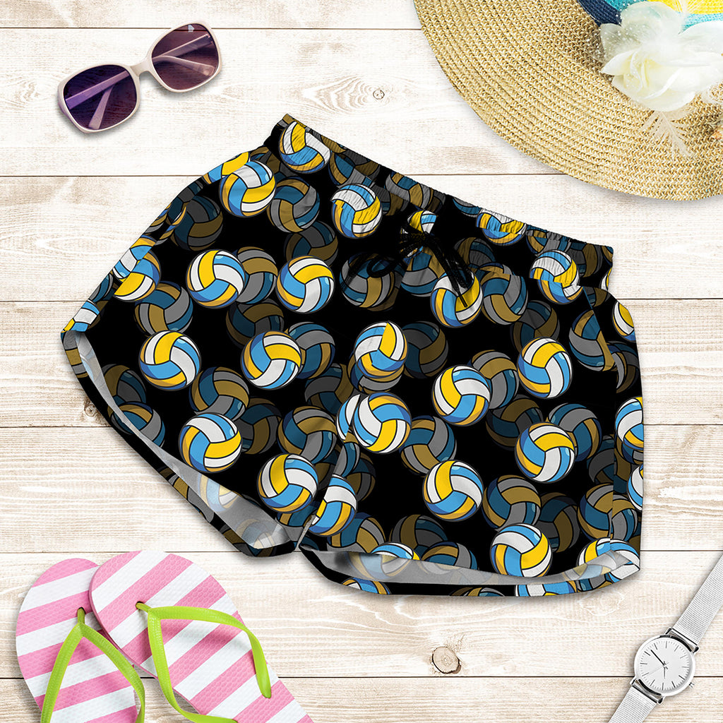 Volleyball Pattern Print Women's Shorts
