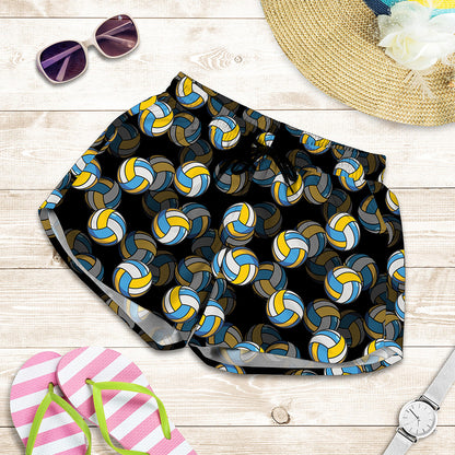 Volleyball Pattern Print Women's Shorts