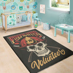 Volunteer Firefighter Print Area Rug