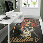 Volunteer Firefighter Print Area Rug