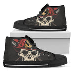 Volunteer Firefighter Print Black High Top Shoes