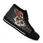 Volunteer Firefighter Print Black High Top Shoes