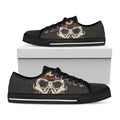 Volunteer Firefighter Print Black Low Top Sneakers
