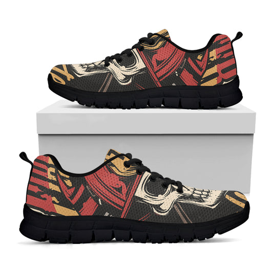 Volunteer Firefighter Print Black Sneakers