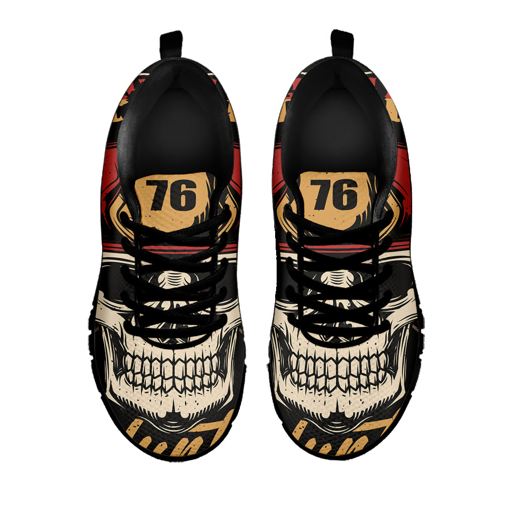 Volunteer Firefighter Print Black Sneakers